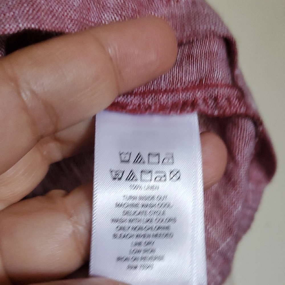 Linen - Rachel Zoe Pink Linen Shirt - Picture 3 of 4